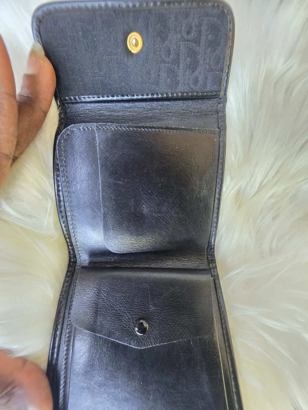 Dior Black Trotter Wallet